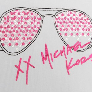 Dievčenské tričko s okuliarmi biele MICHAEL KORS
