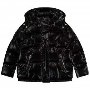 Dievčenská bunda puffer čierna MICHAEL KORS