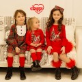 Dievčenské šaty červené WAITING FOR CHRISTMAS DAGA