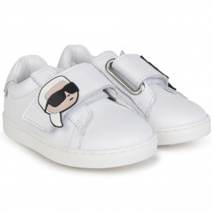 Baby tenisky biele KARL LAGERFELD