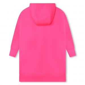 Dievčenské mikinové šaty ružové KARL LAGERFELD