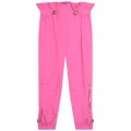 Dievčenské nohavice vodoodpudivé ružové KARL LAGERFELD