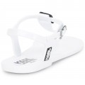 Dievčenské flip flops biele KARL LAGERFELD