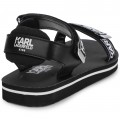 Dievčenské sandále čierne KARL LAGERFELD