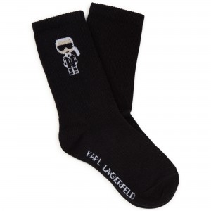 Ponožky čierne KARL LAGERFELD
