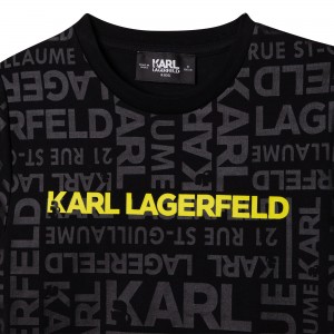 Chlapčenské tričko potlačené logom KARL LAGERFELD