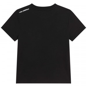 Unisex tričko čierne ikonic KARL LAGERFELD