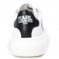Unisex tenisky kožené  s logom biele KARL LAGERFELD