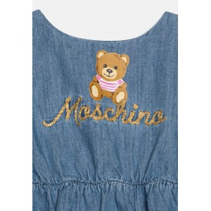 Dievčenské baby šaty vyšívané s medvedíkom MOSCHINO