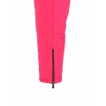 Dievčenský ski zimný overal s prírodnou kožušinou fuksia CORAL/pilguni