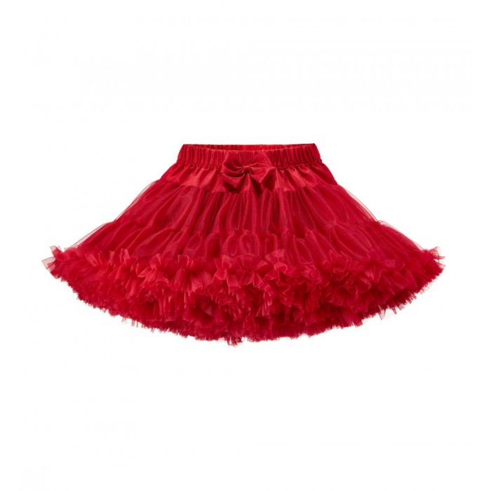 Dievčenská sukňa dolly štýl červená TUTU