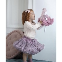 Dievčenská sukňa dolly štýl púdrová fialová TUTU