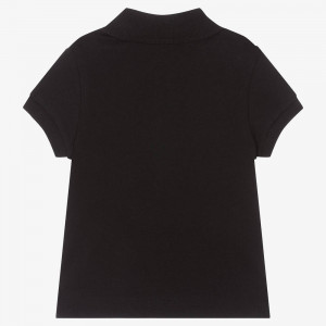 Chlapčenské polo tričko  s logom čierne MOSCHINO