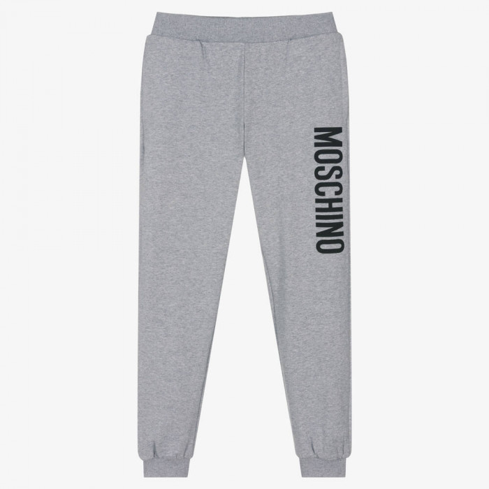 Unisex teplákové nohavice s logom sivé MOSCHINO