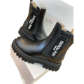 Unisex kožené Ankle boots čierne PATRIZIA PEPE