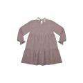 Dievčenské mušelínové šaty púdrovo fialové TUSS